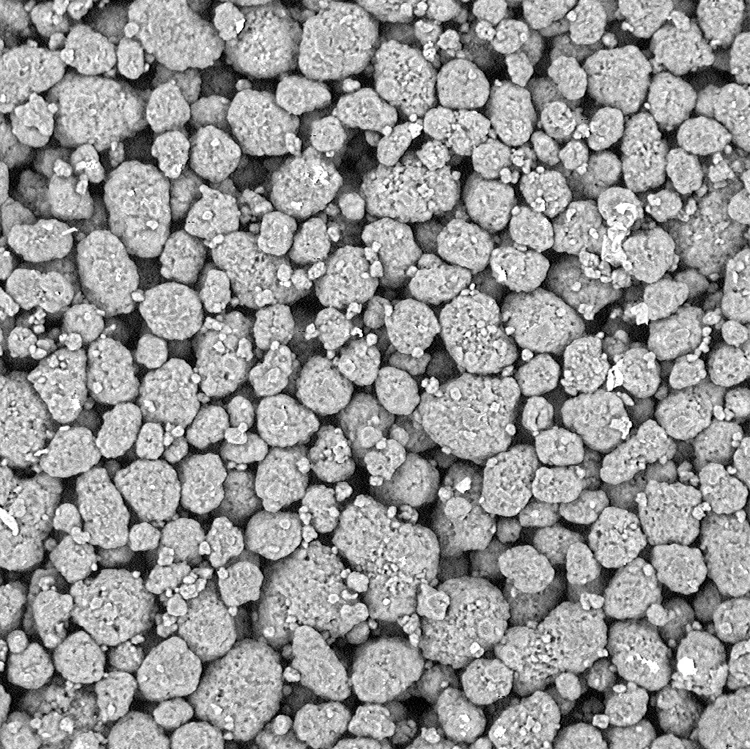 microscopic photo of porous polyethylene plastic